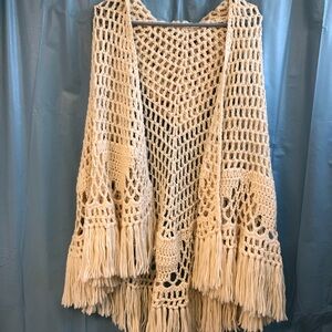 Hooded Crochet Shawl